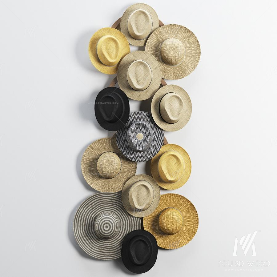 Decorative set of hats